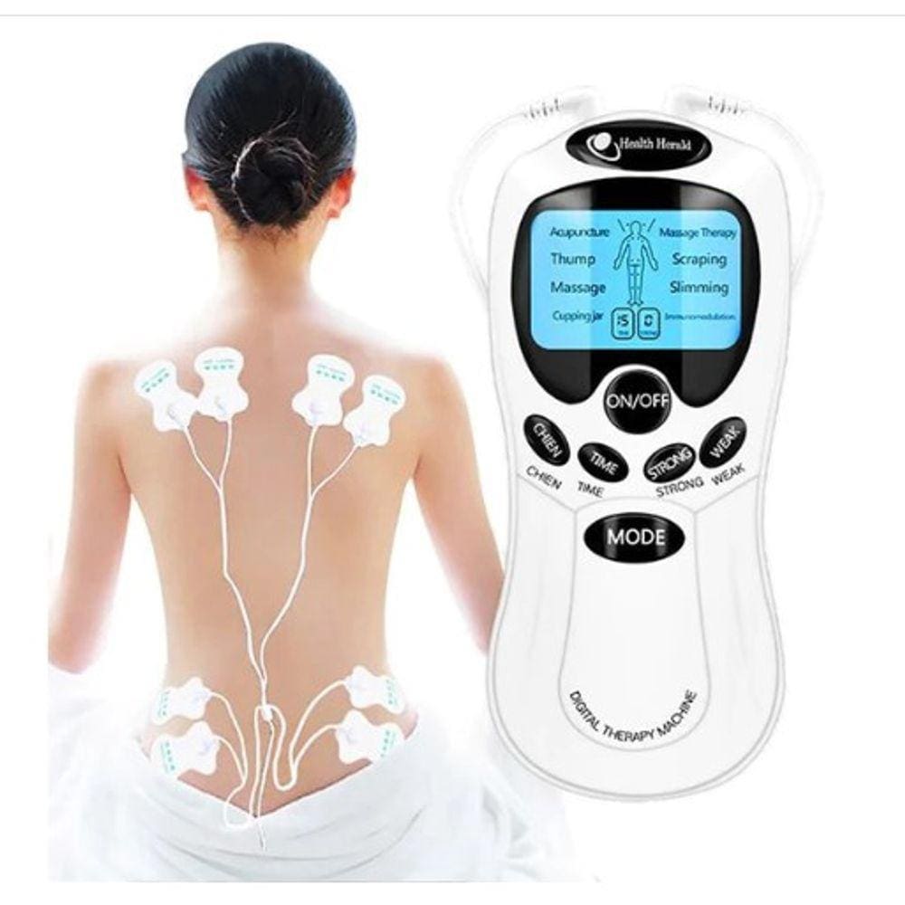Kit Aparelho De Fisioterapia Portátil + 4 Pads De Reposição