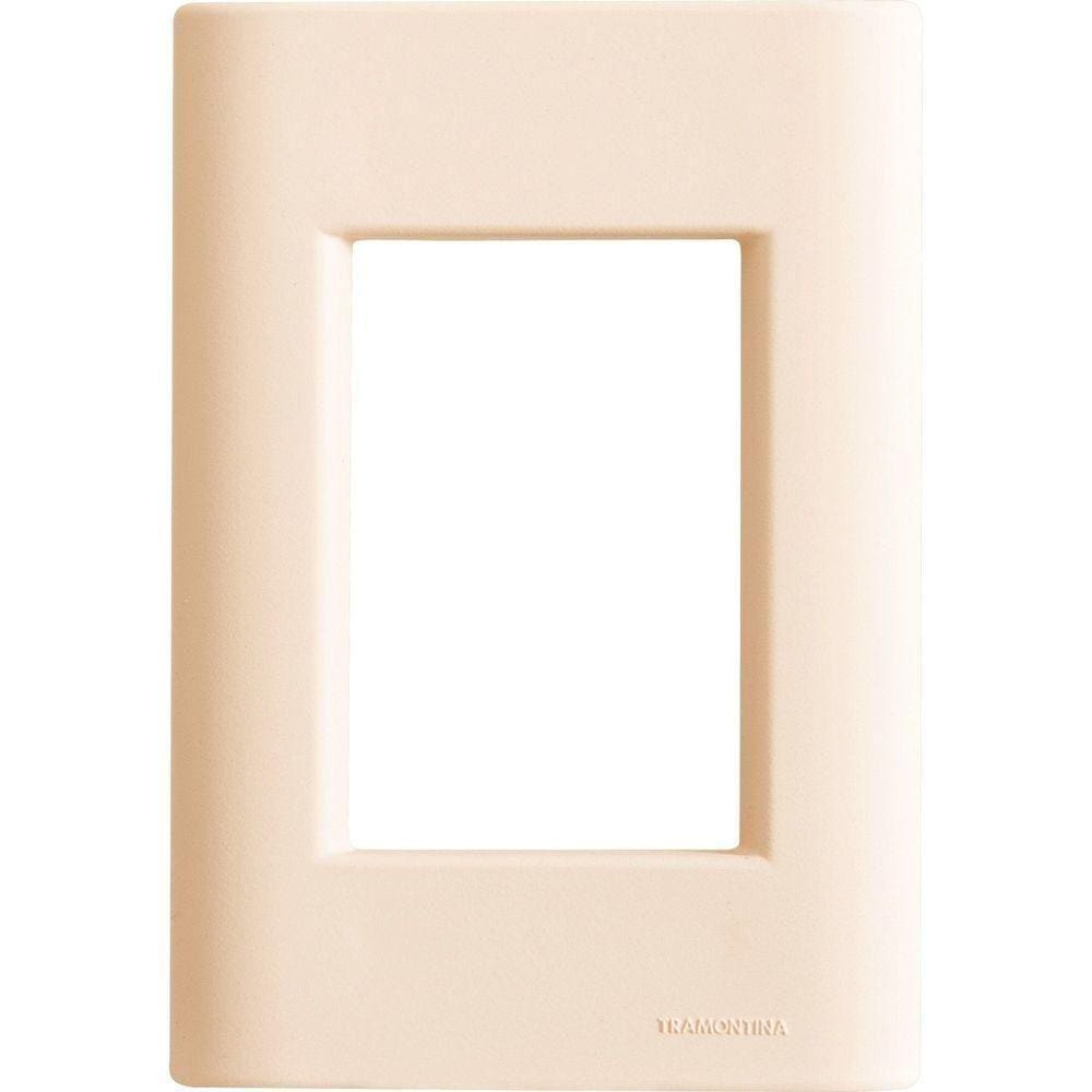 Placa 3 Postos 4x2 Tramontina Giz Nude Soft Touch Sem Suporte Tramontina
