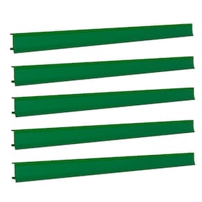 Porta Etiqueta Bandeja Gondola Fit 90 Cm Verde Kit Com 50