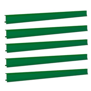 Porta Etiqueta Bandeja Gondola Fit 90 Cm Verde Kit Com 150
