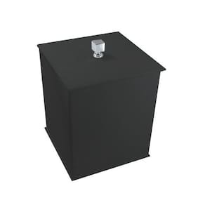 Lixeira Quadrada Acrilico Decor Duo Preta