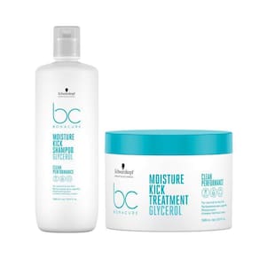 Schwarzkopf Bc Moisture Kick Glycerol Shampoo 1L E Máscara