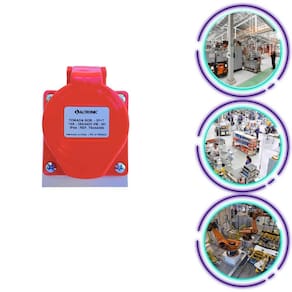 Tomada Sobrepor Vermelha 3P+T 16A 380/440V 6H Ip44
