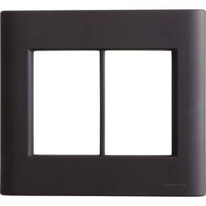 Placa 6 Postos 4x4 Tramontina Giz Preta Soft Touch Sem Suporte Tramontina