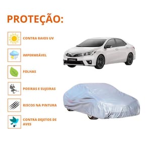 Capa Cobrir Carro Toyota Corolla Com Proteção Impermeável