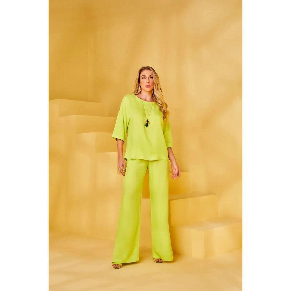 Blusa Manga Curta Lisa