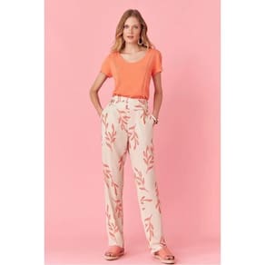 Calça Cigarrete Estampada