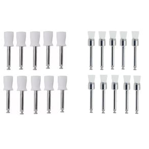Kit 10 Escovas Robson + 10 Taças Borracha Autoclavável Aaf