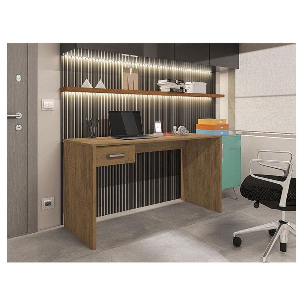 Mesa para Computador Ambiente Gávea com Gaveta Freijó - Móveis Leão