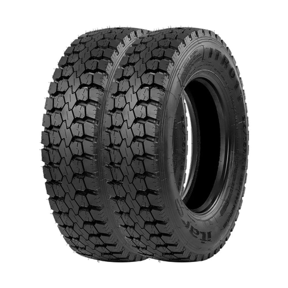 Jogo 2 Pneus Itaro Aro 17.5 ITR01T 215/75R17.5 135/133J  16 Lonas - Tração / Borrachudo