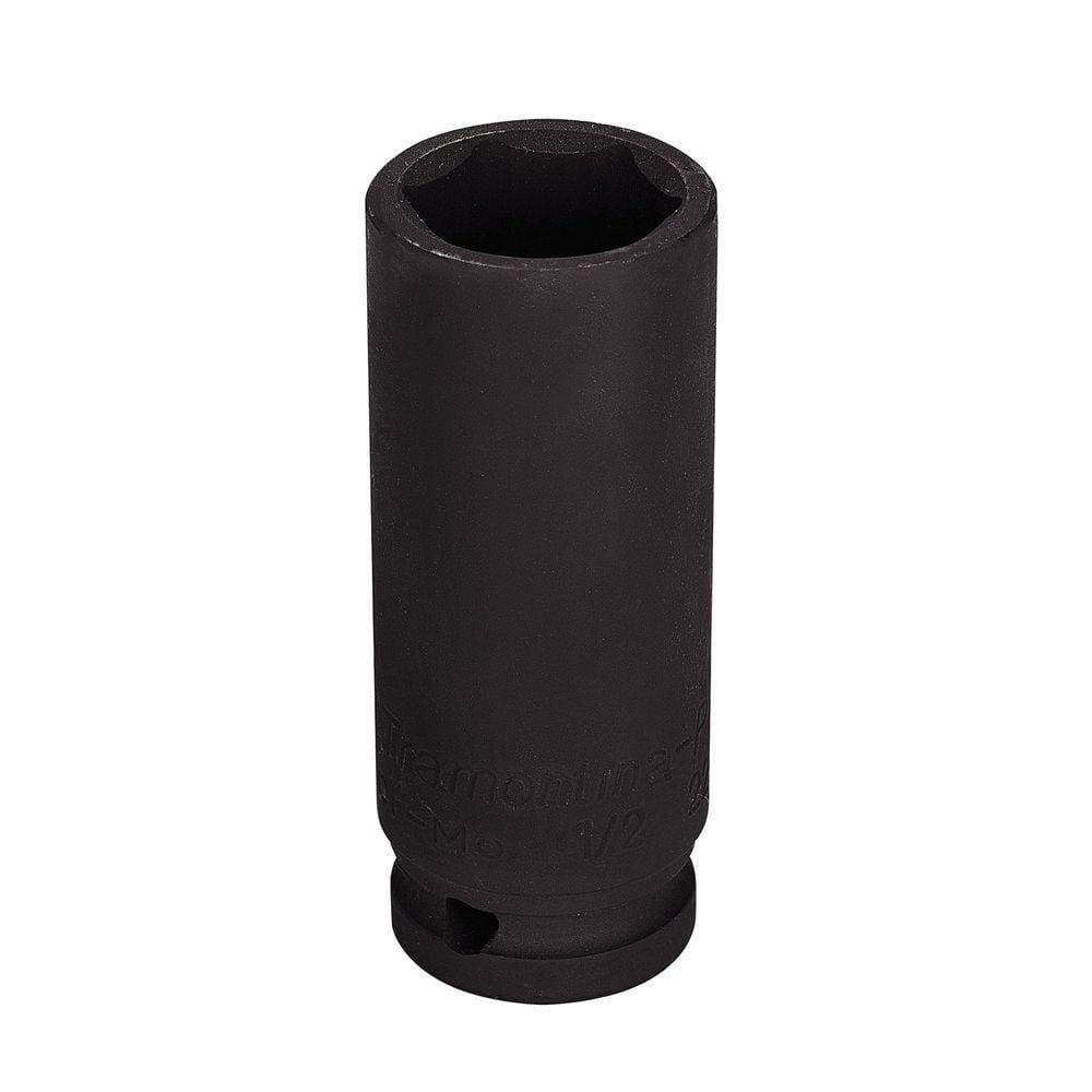 Soquete Impacto Sextavado Longo Aço Cromo Molibdênio 22mm - Encaixe 1/2pol Tramontina Pro Tramontina