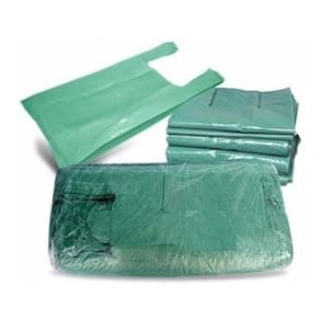 Sacola Reciclada Verde 35 Cm X 45 Cm Pacote Com 5kg 550 Und