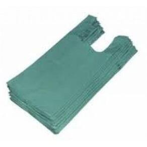 Sacola Reciclada 50 X 70 Verde Pacote Com 1 Kg 60 Unidades