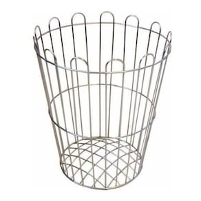Cesto Aramado 20 Litros Redondo Cor:galvanizado