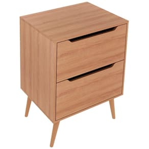 Gabinete Para Banheiro 60 Cm Com 2 Gavetas Bn3639 Amendoa Tecno Mobili Amendoa