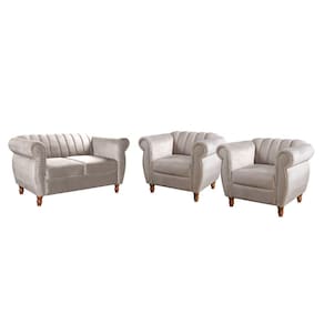 Conjunto Realeza Sofá Chesterfield Decoração Sala Recepção Vintage