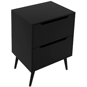 Gabinete Para Banheiro 60 Cm Com 2 Gavetas Bn3639 Preto Tecno Mobili Preto