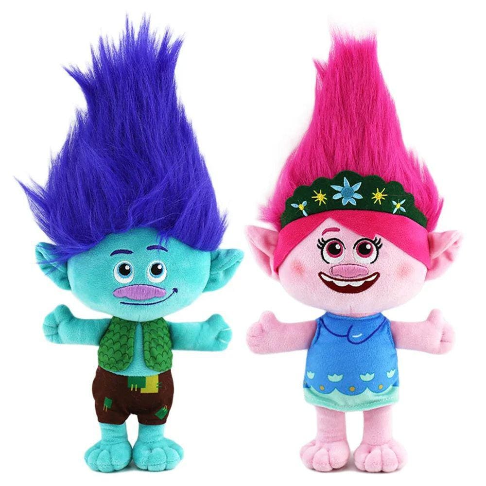 Pelucia Trolls Poppy Tronco Boneco Disney 30Cm