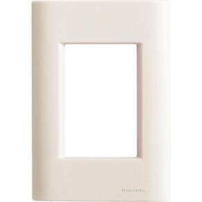 Placa 3 Postos 4x2 Tramontina Giz Branca Soft Touch Sem Suporte Tramontina