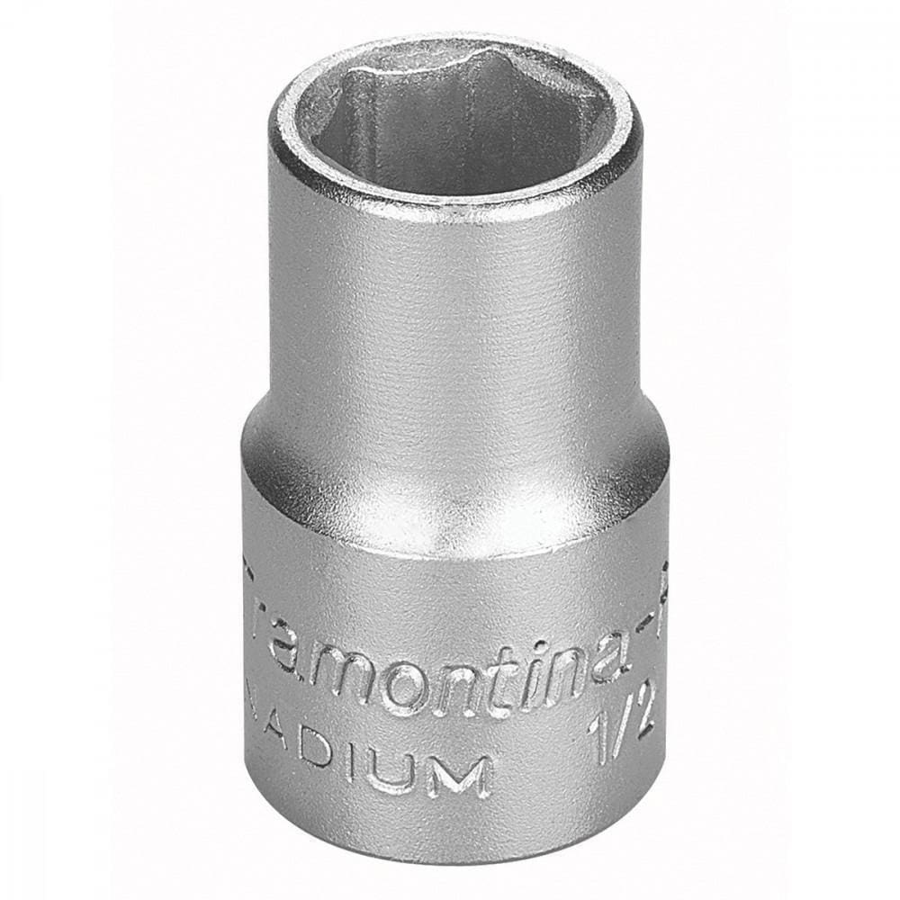Soquete Sextavado Em Aço Cromo Vanadio 15 Mm - Encaixe 1/2 Tramontina Pro