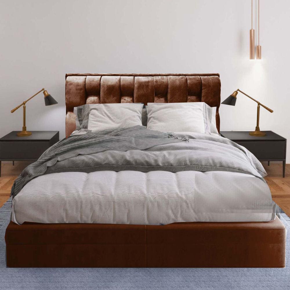 Cabeceira Cherie Suede 160 TerraCota