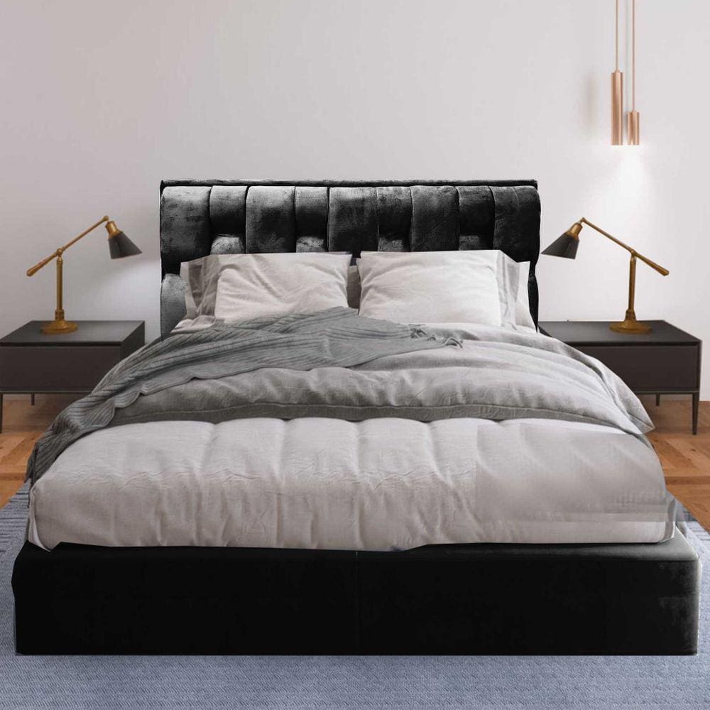 Cabeceira Cherie Suede 160 Preto