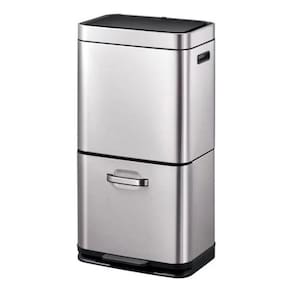 Lixeira Automatica Sensor Dupla 84x47x38cm (35l + 25l) Inox