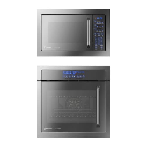 Torre de Cocção com Micro-ondas Electrolux 34L Inox Home Pro (MX43T) + Forno Elétrico Electrolux 80L Inox Home Pro (OE9XT)