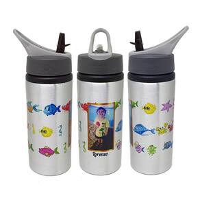 Squeeze Garrafa Personalizado Peixes Tubarão Fundo do Mar