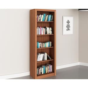 Estante Livreiro Solteiro Me4104 C/ 4 Prateleiras Amêndoa - Tecno Mobili