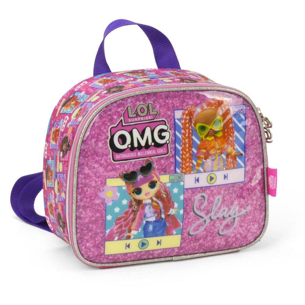 Lancheira Térmica Escolar Lol O.M.G - Pink