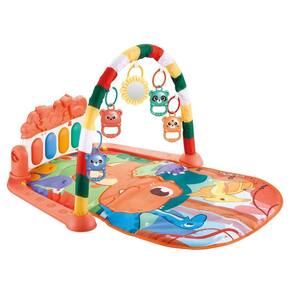 Tapete de Atividades com Play Piano Dino Vermelho Baby