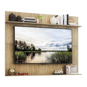 Painel com Suporte TV 65" e Prateleiras Amsterdã Classic Multimóveis Rustic