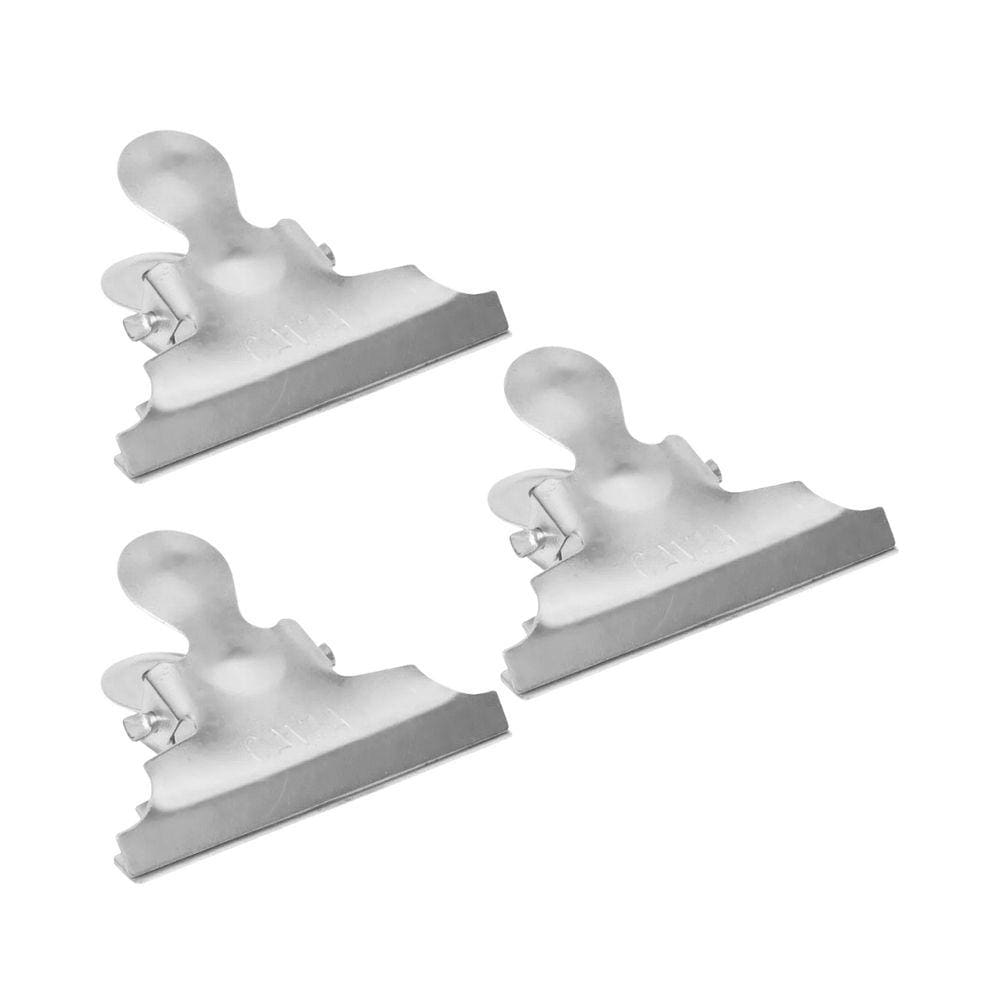 Kit 03 Prendedor De Papel Zincado Grande 95mm Cavia