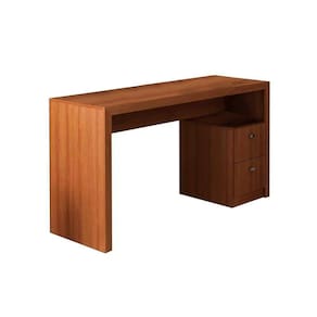 Mesa Escrivaninha Juvenil Me4130 C/ 2 Gavetas Amêndoa - Tecno Mobili