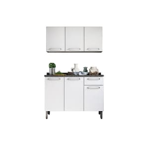 Cozinha Modulada Bertolini Evidence 2 Peças (1 Armário + 1 Balcão) C2P07 Branco