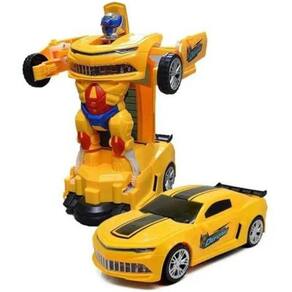 Robot Robôs Guerreiro Transformers Pilha Som Luz Bate Volta