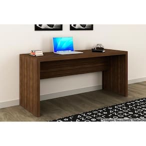 Mesa De Escritório Me4109 Nogal - Tecno Mobili
