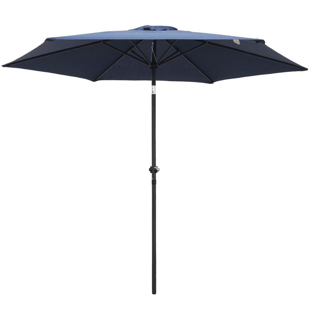 Ombrelone Central Articulado de Alumínio 2,70m com Manivela e Capa Importway IWOBCAC-270