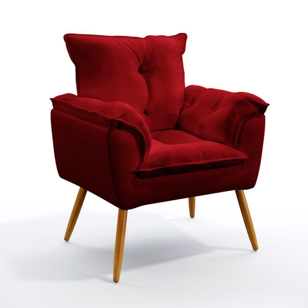 Poltrona Beta / N-033 Veludo Vermelho 