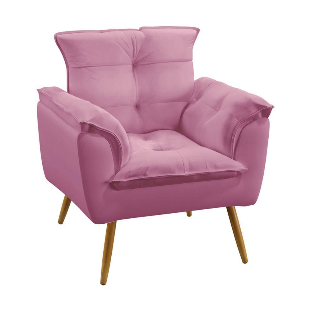 Poltrona Beta / Suede Rosê 