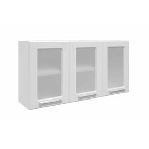 Módulo Cozinha Bertolini Múltipla Armário 6010 3 Portas C- Vidro Branco