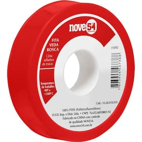 Fita Veda Rosca 18Mmx25M Ptfe Teflon - Nove54