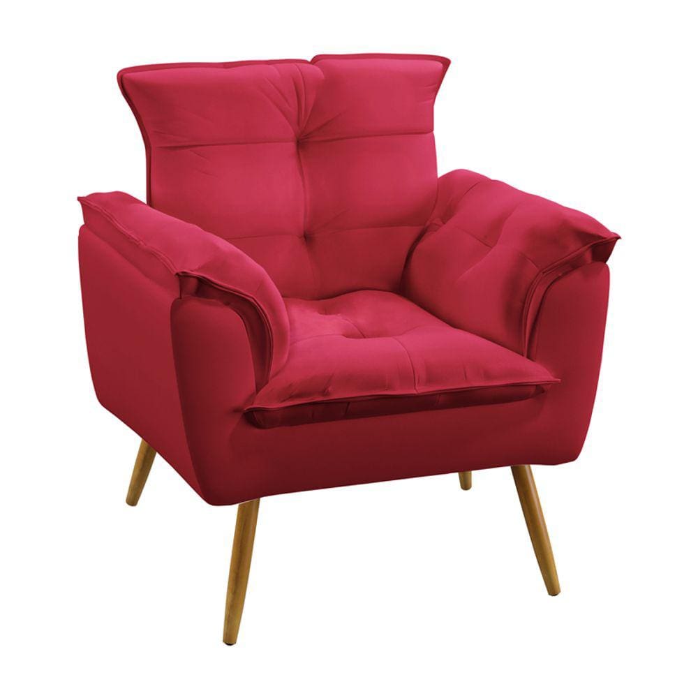 Poltrona Beta / Sued Vermelho 