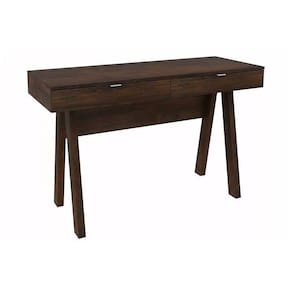 Escrivaninha P/ Escritório Me4128 C/ 2 Gavetas Rústico - Tecno Mobili