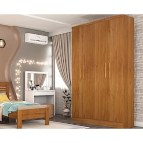 Guarda Roupa Solteiro 4 Portas E 2 Gavetas Amsterdam Cinamomo - Tcil Móveis