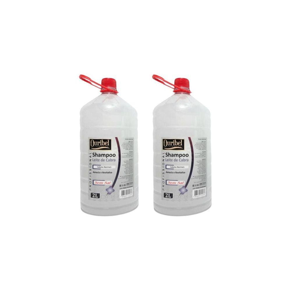 Shampoo Ouribel 2000Ml Leite De Cabra - Kit C/2Un