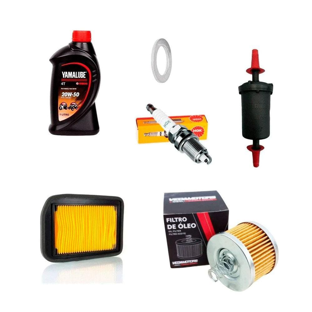 Troca Oleo Fazer 150/crosser 150 Com Filtros E Vela Ngk