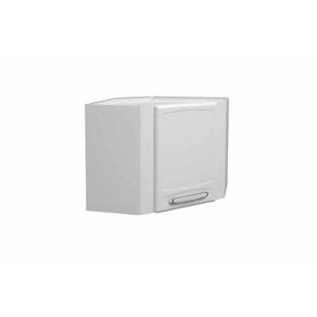 Armário Aéreo P/ Cozinha Canto Oblíquo Evidence 7013 C/ 1 Porta 68cm Branco - Bertolini