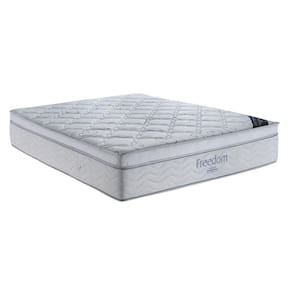 Colchão Super_King Ortobom Molas Ensacadas Freedom 32X 203X 193 cm Branco/Cinza